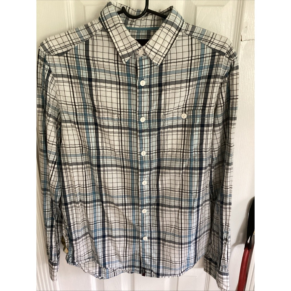 Hawk Striped Long Sleeve Button Down Size Medium‎ (preowned)